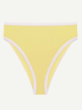 Pacific High Waist Bottom - Banana Cream Beachside Terry NWTs Resort Wear